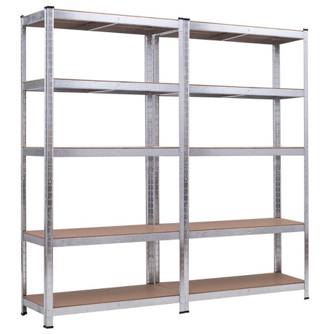 Dextrus Stainless Steel Shelves, 60*18*72 5 Tier Storage Shelf, Heavy  Duty Shelving for Kitchen Garage Office Restaurant Warehouse 