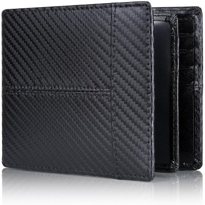 Paaaawaters Mens Wallet Rfid Blocking Leather Wallet for Men Bifold Wallets with 1 ID Window 16 Card Slot
