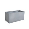 LeisureMod Flora Fiberstone and MGO Clay Planter Rectangular Planter Pot for Indoor and Outdoor - 3 of 4