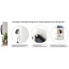 PAGED 6Full Length Mirror 360°Rotating Full Body Mirror Wood Floor Mirror with Hook Storage Rack Coat Rack for Bedroom, Living Room - 3 of 4