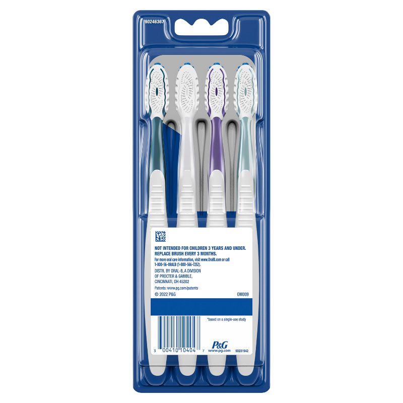 Oral-B Cross Action All In One Manual Toothbrush, Soft, 4 of 13