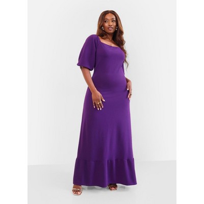 Rebdolls Women's Aster Puff Sleeve A Line Maxi Dress