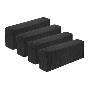 Unique Bargains Breathable Scratch Resistant Washable Plaid Armchair Covers 4 Pcs - 1 of 4