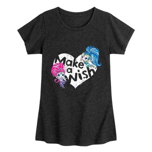 Girls' - Nickelodeon - Shimmer & Shine Sparkle In My Glitter Fitted Short Sleeve Graphic T-Shirt - 1 of 3