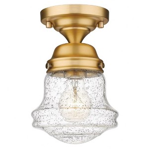 Z-Lite Vaughn 1 - Light Flush Mount in  Heritage Brass - 1 of 4