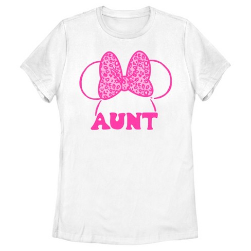 Women's Minnie Mouse Aunt Ears Leopard T-Shirt - image 1 of 4