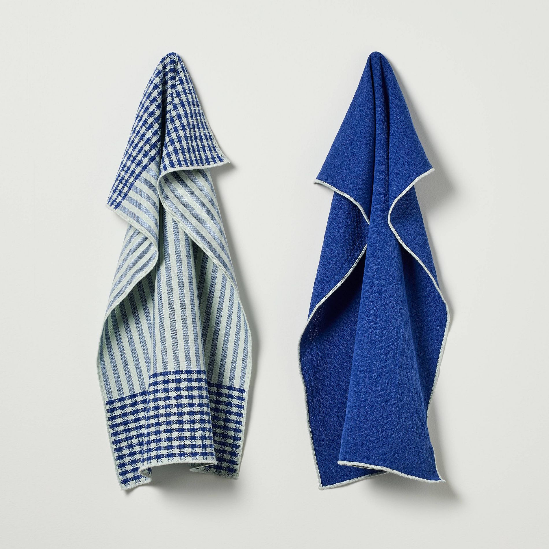 2pk Kitchen Towel Set Navy/Blue Striped - Hearth & Hand™ with Magnolia