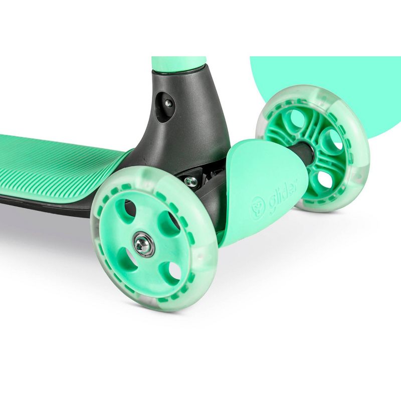 Yvolution Y Glider Kiwi 3 Wheel Kick Scooter with Light-Up Wheels, 6 of 11