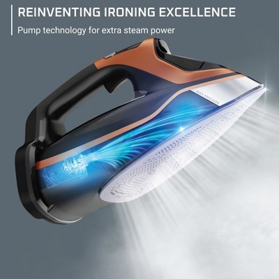 Rowenta Black and Bronze Stainless Steel Soleplate Steam Iron