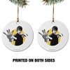 Bruce Lee Walk On Porcelain Holiday Christmas Tree Ornament  2.8" (7.1 cm) - 2 of 4