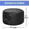 Coucheta 4FT Giant Bean Bag Chair Collection - Round Velvet Beanbags with Foam Filled, for Living Room & Gaming, Multiple Colors - 3 of 4