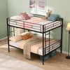 Kumasinova Metal Bunk Bed, Strong Steel Bed Frame with Safe Stairs, Modern Space-Saving Bunk Bed for Teens and Adults, 13" Under-Bed Storage - 2 of 4