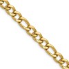 Chisel Stainless Steel Polished Yellow IP-plated 7.5mm 24" Figaro Chain Necklace - 2 of 4