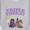 Men's - Disney - Triple Threat Asha & Star Graphic Fleece Sweatshirt - 2 of 4