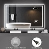 60x36 Inches Large Bathroom Mirror, FramelessVanity Mirror with Led Lights,Front Lit and Backlit,Wall-Mounted Mirror for Over Sink, Entryway, Bedroom - 2 of 4
