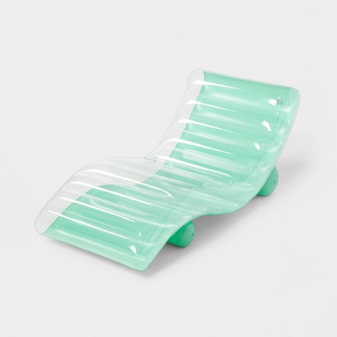 Chaise Pool Float Lounge Green - Sun Squad™ - image 1 of 4