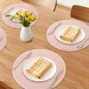 REGALWOVEN Farmhouse Placemats Set of 6 Woven Placemats, Washable Kitchen Table Mat for Dining Table Decor - 2 of 4