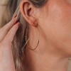 SHINE by Sterling Forever Sterling Silver Diamond-Cut 2.25" Hoop Earrings - 2 of 4
