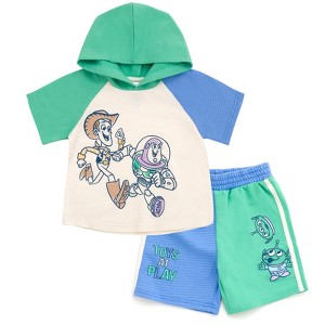 Disney Winnie the Pooh Pullover Hoodie and French Terry Shorts Toddler - 1 of 4