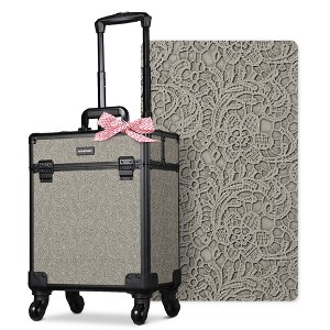 Byootique Rolling Makeup Train Case Cosmetic Trolley Organizer Rococo - 1 of 4