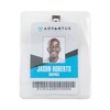 Advantus ID Badge Holders with Clip, Vertical, Clear 3.38" x 4.25" Holder, 3.13" x 3.75" Insert, 50/Pack - 2 of 4