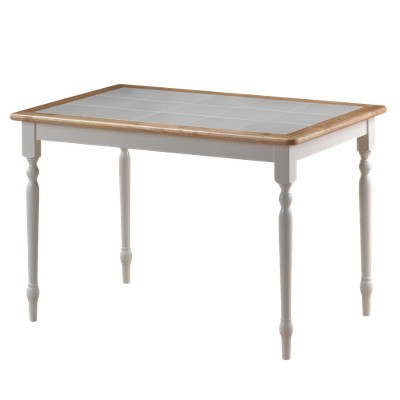 target white dining table