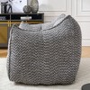 Gulches Bean Bag Seats - Gray Square Lounge Chair with Armrests & Carry Handle (Premium Gaming & Relaxation Sofa) - 4 of 4