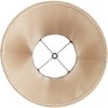 Springcrest Set of 2 Bell Lamp Shades Natural Medium 7" Top x 14" Bottom x 10.5" High Spider Replacement Harp and Finial Fitting - 4 of 4