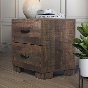 ChaletPosh Nightstand in Brown Oak - 1 of 4