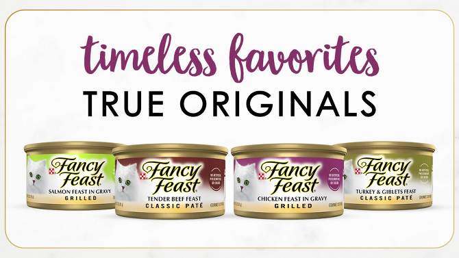 Purina Fancy Feast Classic Paté Gourmet Wet Cat Food Poultry Chicken, Turkey & Beef Collection - 3oz, 2 of 9, play video