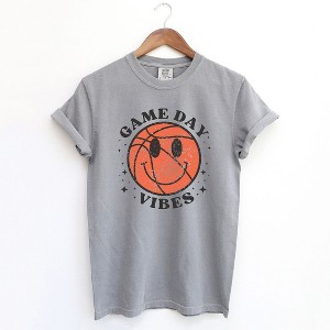 Simply Sage Market Women's Game Day Vibes Basketball Short Sleeve Garment Dyed Tee - 1 of 2