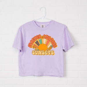 Simply Sage Market Women's Retro Forever Chasing Sunsets Graphic Racerback Tank - 1 of 3