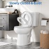 WhizmaxToilet Seat, Slow Soft Close Magnets Down Lock Quick Release, Quick Top Mount Toilet Seat White - 2 of 4
