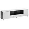 70.75" MDF Contemporary TV Console with 2 Drawers, 2 Cabinets and Chrome Hardware for TVs up to 64 Inches for Living Room - 2 of 4