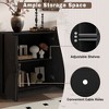 NicBex Buffet Cabinet with Semi-Circular Handles and Adjustable Shelves,Modern Sideboard Cabinet with Storage,Storage Cabinet for Living Room - 4 of 4