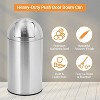 18.5 Gallon/70 Liter Trash Can, Garbage Can with Push Lid, Heavy Duty Stainless Steel Waste Bin with Removable Inner Bucket, for Commercial Use - 3 of 4