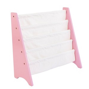 Humble Crew Kids' 4 Tier Bookrack Pink: MDF Frame, 24" Height, 4 Shelves, Decorative Bookshelf for Ages 2+ - 1 of 4