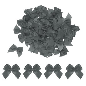 Unique Bargains Gift Packaging Accessories Mini Ribbon Bows for Fabric Craft DIY - 1 of 4