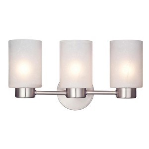 Westinghouse Sylvestre 3-Light Brushed Nickel Gray Cylindrical Wall Sconce - 1 of 1