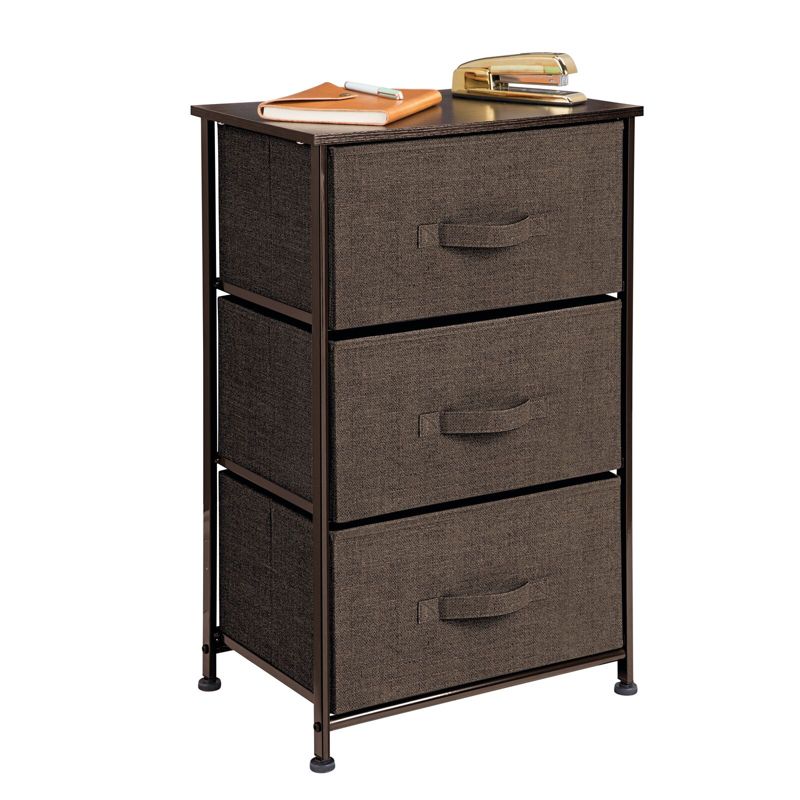 mDesign Storage Dresser Tower Furniture Unit with 3 Drawers, 1 of 6