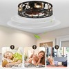 Bella Depot 20" Industrial Flush Mount Ceiling Fan 6-Speed Low Profile Ceiling Fan with Light kit and Remote - 4 of 4
