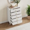 GAOMON 5-Drawer Fluted Dresser for Bedroom, 42.9" Tall Chest of Drawers, Storage Organizer Cabinet for Living Room, Hallway, Entryway - 2 of 4