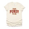 Simply Sage Market Varsity Talk Purdy To Me Short Sleeve Tee - S - Cream - 2 of 4