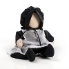 Aurora World Traditional Soft Cloth Amish Doll No Face Plain Clothes Bonnet Apron Black Dress - 3 of 4