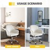 CAVINAS 15"-19"Swivel Rolling Chair with Adjustable Seat Height,Luxury Velvet Accent Armchair,Chic Leisure Chair for Office,Living Room&Study - 4 of 4