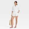 Women's High-Rise Gauze Tie-Waist Pull-On Shorts - Universal Thread™ - 3 of 3