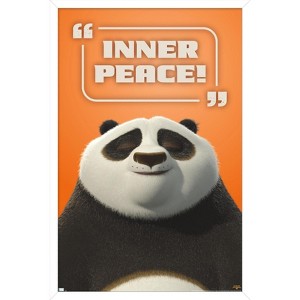 Trends International Kung Fu Panda 4 - Inner Peace Framed Wall Poster Prints - 1 of 4