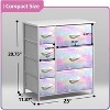 Sorbus Dresser with 7 Drawers - Storage Chest Organizer with Steel Frame, Wood Top, Handles, Fabric Bins - 4 of 4
