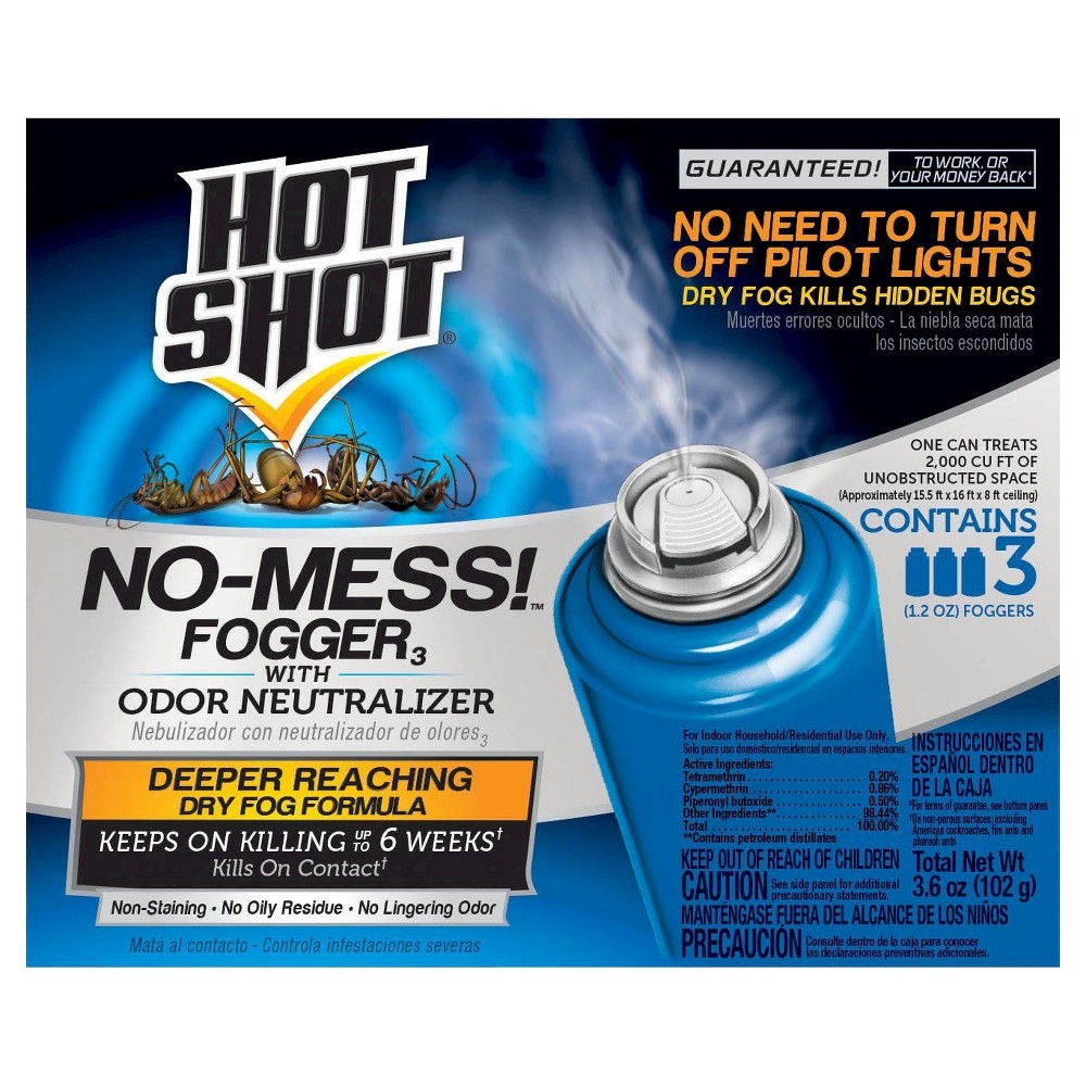 UPC 071121201775 product image for Hot Shot No Mess Fogger Insect Killer- 3 Pack, 3.6 oz | upcitemdb.com