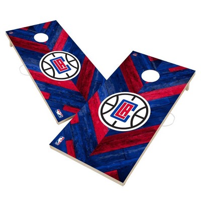 NBA Los Angeles Clippers 2'x4' Solid Wood Cornhole Board